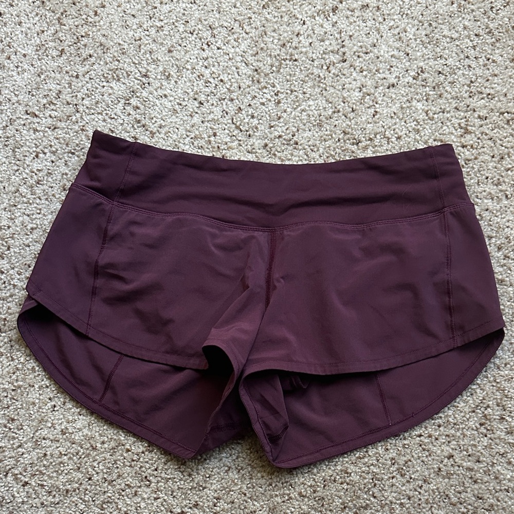 Lululemon Speed Shorts Size 4 - 2.5” Inseam